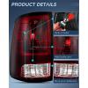 imageNilight Taillight Assembly Compatible with 2009 2010 2011 2012 2013 2014 2015 2016 2017 2018 Dodge Ram 1500 20102018 Ram 2500 3500 Incandescent Type Upgrade LED Tail Lights Rear Brake LampsDark RedDriver Side