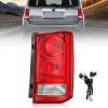 imageNilight Taillight Assembly Compatible with 2009 2010 2011 2012 2013 2014 2015 Honda Pilot Red Clear Tail Lights Rear Lamp Replacement OE Style Driver Side wBulbsRed