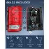 imageNilight Taillight Assembly Compatible with 2009 2010 2011 2012 2013 2014 2015 Honda Pilot Red Clear Tail Lights Rear Lamp Replacement OE Style Driver Side wBulbsRed