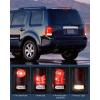 imageNilight Taillight Assembly Compatible with 2009 2010 2011 2012 2013 2014 2015 Honda Pilot Red Clear Tail Lights Rear Lamp Replacement OE Style Driver Side wBulbsSmoke
