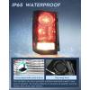 imageNilight Taillight Assembly Compatible with 2009 2010 2011 2012 2013 2014 2015 Honda Pilot Red Clear Tail Lights Rear Lamp Replacement OE Style Driver Side wBulbsSmoke