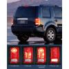 imageNilight Taillight Assembly Compatible with 2009 2010 2011 2012 2013 2014 2015 Honda Pilot Red Clear Tail Lights Rear Lamp Replacement OE Style Driver Side wBulbsRed