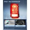 imageNilight Taillight Assembly Compatible with 2009 2010 2011 2012 2013 2014 2015 Honda Pilot Red Clear Tail Lights Rear Lamp Replacement OE Style Driver Side wBulbsRed
