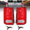 imageNilight Taillight Assembly Compatible with 2009 2010 2011 2012 2013 2014 2015 Honda Pilot Red Clear Tail Lights Rear Lamp Replacement OE Style Driver Side wBulbsRed