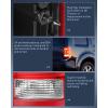 imageNilight Taillight Assembly Compatible with 2009 2010 2011 2012 2013 2014 2015 Honda Pilot Red Clear Tail Lights Rear Lamp Replacement OE Style Driver Side wBulbsRed