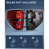 imageNilight Taillight Assembly Compatible with 2009 2010 2011 2012 2013 2014 Ford F150 Incandescent Type Styleside Upgrade LED Tube tail lights Rear Brake LampsBlackDriver Side