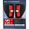 imageNilight Taillight Assembly Compatible with 2009 2010 2011 2012 2013 2014 Ford F150 Incandescent Type Styleside Upgrade LED Tube tail lights Rear Brake LampsLED Smoke