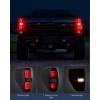 imageNilight Taillight Assembly Compatible with 2009 2010 2011 2012 2013 2014 Ford F150 Incandescent Type Styleside Upgrade LED Tube tail lights Rear Brake LampsLED SmokeC Shape