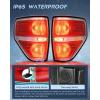 imageNilight Taillight Assembly Compatible with 2009 2010 2011 2012 2013 2014 Ford F150 Incandescent Type Styleside Upgrade LED Tube tail lights Rear Brake LampsChromePair of Driver and Passenger Side
