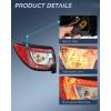 imageNilight Taillight Assembly Compatible with 2013 2014 2015 2016 2017 Chevy Traverse Tail Light Replacement OE Style Driver Side with BulbsDriver Side
