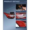 imageNilight Taillight Assembly Compatible with 2013 2014 2015 2016 2017 Chevy Traverse Tail Light Replacement OE Style Driver Side with BulbsDriver Side