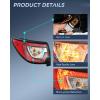 imageNilight Taillight Assembly Compatible with 2013 2014 2015 2016 2017 Chevy Traverse Tail Light Replacement OE Style Driver Side with BulbsPair of Driver and Passenger Side