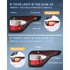 imageNilight Taillight Assembly Compatible with 2017 2018 2019 Ford Escape Kuga Inner Rear Lamp Replacement OE Style LED and halogen bulbs Driver SidePassenger Side