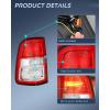 imageNilight Taillight Assembly Compatible with 2019 2020 2021 2022 2023 Dodge Ram 2500 20192023 Dodge Ram 3500 Red Bezel Tail Light OE Style Rear Lamp Replacement Driver and Passenger SideDriver Side