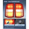 imageNilight Taillight Assembly Compatible with 2019 2020 2021 2022 2023 Dodge Ram 2500 20192023 Dodge Ram 3500 Red Bezel Tail Light OE Style Rear Lamp Replacement Driver and Passenger SidePair of Driver and Passenger Side