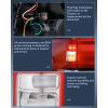 imageNilight Taillight Assembly Compatible with 2019 2020 2021 2022 2023 Dodge Ram 2500 20192023 Dodge Ram 3500 Red Bezel Tail Light OE Style Rear Lamp Replacement Driver and Passenger SidePair of Driver and Passenger Side