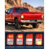 imageNilight Taillight Assembly Compatible with 2019 2020 2021 2022 2023 Dodge Ram 2500 20192023 Dodge Ram 3500 Red Bezel Tail Light OE Style Rear Lamp Replacement Driver and Passenger SideDriver Side