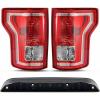 imageNilight Tail light  3rd Third Brake Light Assembly Compatible with 2015 2016 2017 Ford F150 F150 Taillight with High Mount Stop Brake Rear Cargo Lamp