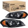 imageNilight Taillight Assembly Compatible with 2006 2007 2008 2009 2010 2011 2012 2013 Chevy Impala 2014 2015 2016 Chevrolet Impala Limited Rear Tail Light Left Drive SideBlack Housing  Amber Reflector