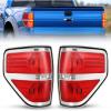 imageNilight Taillight Assembly Compatible with 2009 2010 2011 2012 2013 2014 Ford F150 Incandescent Type Styleside Upgrade LED Tube tail lights Rear Brake LampsChromePair of Driver and Passenger Side