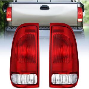 imageNilight Tail light  3rd Third Brake Light Assembly Compatible with 1999 2000 2001 2002 2003 2004 2005 2006 2007 F250 F350 F450 F550 Super Duty Dark Red Taillight with High Mount Brake Rear Cargo LampRedPair