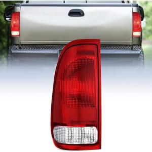 imageNilight Tail light  3rd Third Brake Light Assembly Compatible with 1999 2000 2001 2002 2003 2004 2005 2006 2007 F250 F350 F450 F550 Super Duty Dark Red Taillight with High Mount Brake Rear Cargo LampRedDriver Side