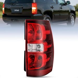 imageNilight Taillight Assembly Compatible With 2007 2008 2009 2010 2011 2012 2013 2014 Chevy Chevrolet Tahoe Suburban Tail Lights Rear Lamps Replacement Passenger Side Dark RedRedPassenger Side