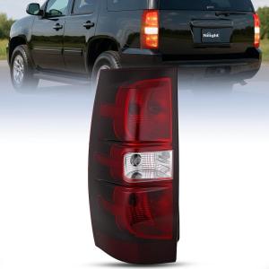 imageNilight Taillight Assembly Compatible With 2007 2008 2009 2010 2011 2012 2013 2014 Chevy Chevrolet Tahoe Suburban Tail Lights Rear Lamps Replacement Passenger Side Dark RedSmokeDriver Side