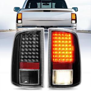 imageNilight Taillight Assembly Compatible with 2009 2010 2011 2012 2013 2014 2015 2016 2017 2018 Dodge Ram 1500 20102018 Ram 2500 3500 Incandescent Type Upgrade LED Tail Lights Rear Brake LampsLED Black