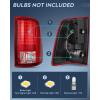 imageNilight Headlight Assembly 2009 2010 2011 2012 2013 2014 2015 2016 2017 2018 Ram 1500 2500 3500 Pickup Quad Headlamp Assembly Replacement Black Housing Amber Corner Clear LensOnly for Quad ModelsLED Red