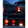 imageNilight Headlight Assembly 2009 2010 2011 2012 2013 2014 2015 2016 2017 2018 Ram 1500 2500 3500 Pickup Quad Headlamp Assembly Replacement Black Housing Amber Corner Clear LensOnly for Quad ModelsDark RedPassenger Side