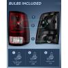 imageNilight Headlight Assembly 2009 2010 2011 2012 2013 2014 2015 2016 2017 2018 Ram 1500 2500 3500 Pickup Quad Headlamp Assembly Replacement Black Housing Amber Corner Clear LensOnly for Quad ModelsDark Red