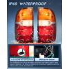 imageNilight Taillight Assembly Compatible with 1995 1996 1997 1998 1999 2000 Toyota Tacoma Rear Tail Light Lamp Replacement OE Style Driver Side and Passenger SideRed Amber Clear Lens
