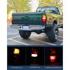 imageNilight Taillight Assembly Compatible with 1995 1996 1997 1998 1999 2000 Toyota Tacoma Rear Tail Light Lamp Replacement OE Style Driver Side and Passenger SideRed Amber Clear Lens