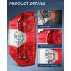 imageNilight Taillight Assembly Compatible with 2000 2001 2002 2003 2004 2005 2006 Toyota Tundra Tail Light OE Style Rear Lamp Replacement Left Driver SideDriver Side