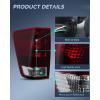 imageNilight Taillight Assembly Compatible with 2004 2005 2006 2007 2008 2009 2010 2011 2012 2013 2014 2015 Nissan Titan Tail Light OE Style Rear Lamp Replacement Passenger Side Red LensSmoked LenDriver Side