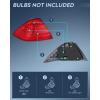 imageNilight Taillight Assembly Compatible with 2006 2007 Honda Accord 4 Door Sedan Excluding Hybrid Rear Lamp Replacement OE Style Driver SideDriver Side
