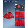 imageNilight Taillight Assembly Compatible with 2006 2007 Honda Accord 4 Door Sedan Excluding Hybrid Rear Lamp Replacement OE Style Driver SideDriver Side