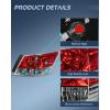 imageNilight Taillight Assembly Compatible with 2006 2007 Honda Accord 4 Door Sedan Excluding Hybrid Rear Lamp Replacement OE Style Driver SidePassenger Side