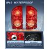imageNilight Taillight Assembly Compatible with 2007 2008 Dodge Ram 1500 2007 2008 2009 Dodge Ram 2500 3500 Rear Lamp Replacement OE Style Driver Side and Passenger Side Dark Red LensRedPair