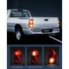 imageNilight Taillight Assembly Compatible with 2007 2008 Dodge Ram 1500 2007 2008 2009 Dodge Ram 2500 3500 Rear Lamp Replacement OE Style Driver Side and Passenger Side Dark Red LensSmoke RedPassenger Side