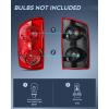 imageNilight Taillight Assembly Compatible with 2007 2008 Dodge Ram 1500 2007 2008 2009 Dodge Ram 2500 3500 Rear Lamp Replacement OE Style Driver Side and Passenger Side Dark Red LensRedPair