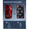 imageNilight Taillight Assembly Compatible with 2007 2008 Dodge Ram 1500 2007 2008 2009 Dodge Ram 2500 3500 Rear Lamp Replacement OE Style Driver Side and Passenger Side Dark Red LensSmoke RedPassenger Side