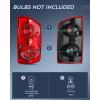 imageNilight Taillight Assembly Compatible with 2007 2008 Dodge Ram 1500 2007 2008 2009 Dodge Ram 2500 3500 Rear Lamp Replacement OE Style Driver Side and Passenger Side Dark Red LensRedPassenger Side
