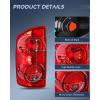 imageNilight Taillight Assembly Compatible with 2007 2008 Dodge Ram 1500 2007 2008 2009 Dodge Ram 2500 3500 Rear Lamp Replacement OE Style Driver Side and Passenger Side Dark Red LensRedDriver Side