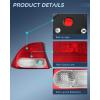 imageNilight Taillight Assembly Compatible with 2009 2010 2011 Honda Civic Sedan Hybrid 4 Door Rear Lamp Replacement OE Style Passenger SideDriver Side