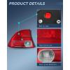 imageNilight Taillight Assembly Compatible with 2009 2010 2011 Honda Civic Sedan Hybrid 4 Door Rear Lamp Replacement OE Style Passenger SideDriver Side