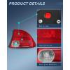imageNilight Taillight Assembly Compatible with 2009 2010 2011 Honda Civic Sedan Hybrid 4 Door Rear Lamp Replacement OE Style Passenger SidePair of Driver and Passenger Side