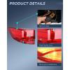 imageNilight Taillight Assembly Compatible with 2014 2015 2016 2017 2018 2019 2020 Acura MDX Tail Light OE Style Outer Rear Lamp Replacement Driver SideDriver Side