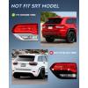 imageNilight Taillight Assembly Compatible with 2014 2015 2016 2017 2018 2019 2020 Jeep Grand Cherokee LaredoLimitedOverlandSummit Tail Lights Inner Driver Side wBulbsInner Passenger Side